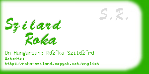 szilard roka business card